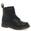 Dr. Martens Delaney Kids Black Softy T Leather Boots