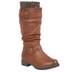 Lotus Juniper Womens Knee High Slouch Boots