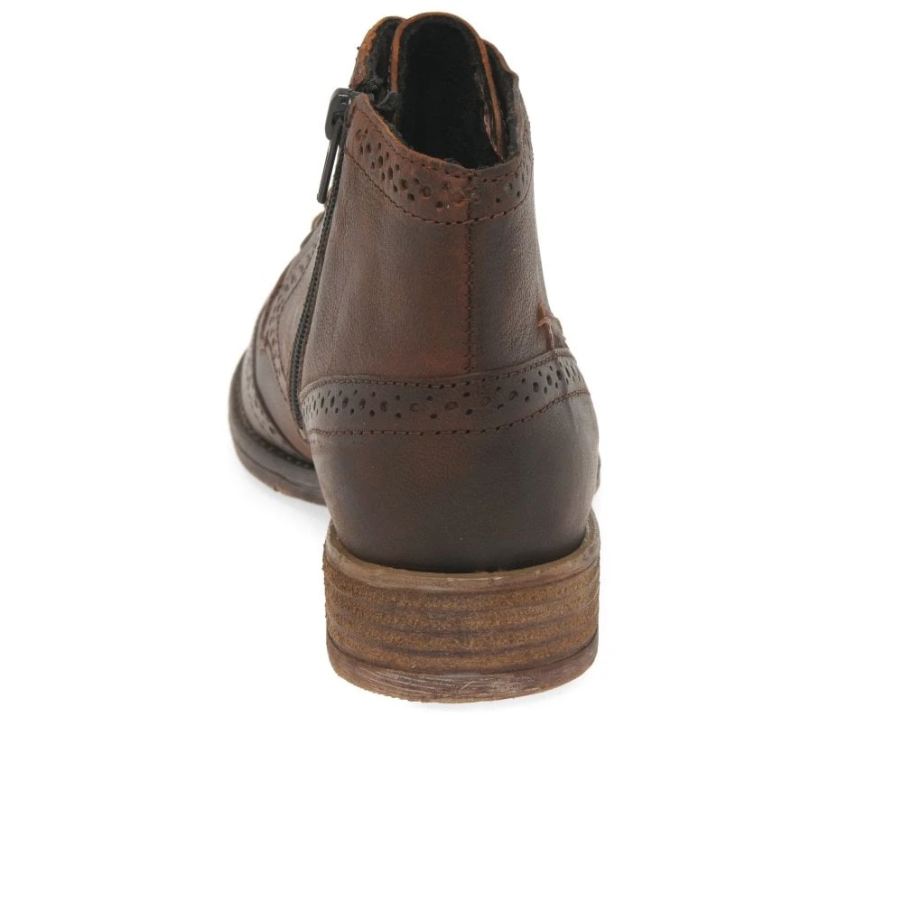 Josef Seibel Sienna 74 Womens Brogue Ankle Boots 2 Josef Seibel Sienna 74 Womens Brogue Ankle Boots - Image 2