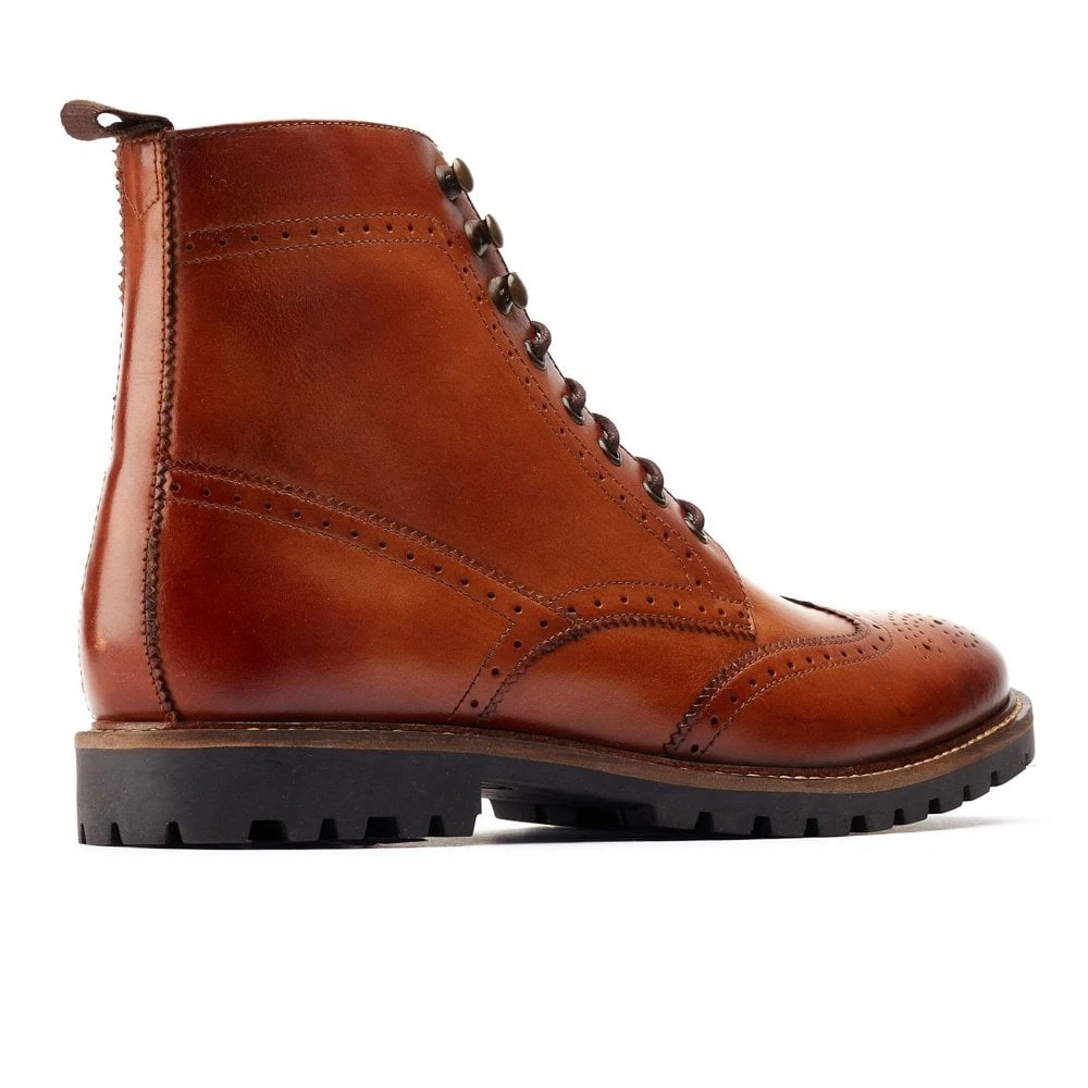Base London Boone Mens Brogue Boots 3 Base London Boone Mens Brogue Boots - Image 3