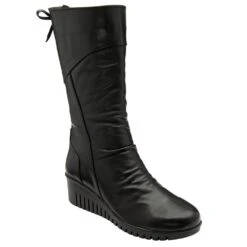 Lotus Dara Womens Wedge Calf Boots
