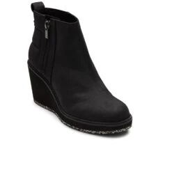 Toms Raven Womens Ankle Wedge Boots