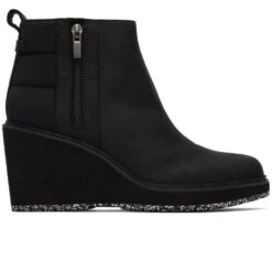 Toms Raven Womens Ankle Wedge Boots -Snow Shoes Shop 1671792595 81006400