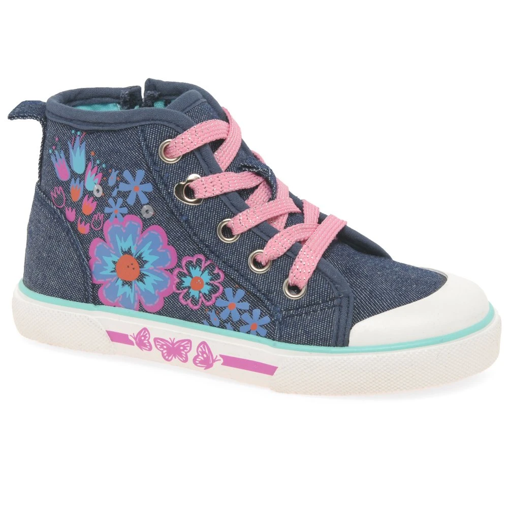 Secret Girls High Top Canvas Boots 1 Secret Girls High Top Canvas Boots