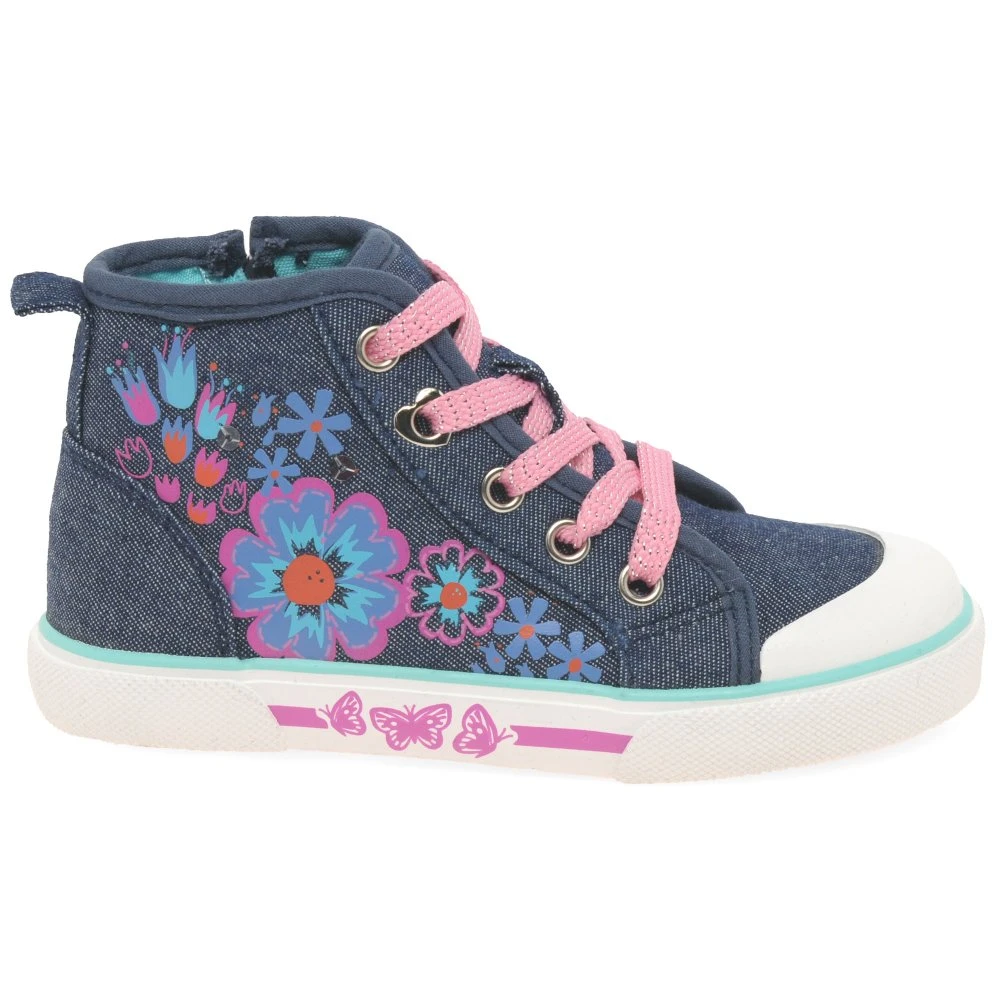 Secret Girls High Top Canvas Boots 2 Secret Girls High Top Canvas Boots - Image 2
