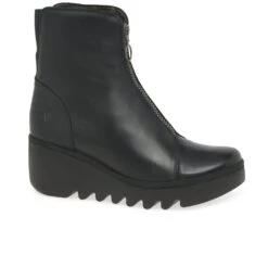 Fly London Boce Womens Wedge Heel Ankle Boots